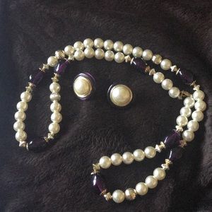 Vintage Necklace and Earrings